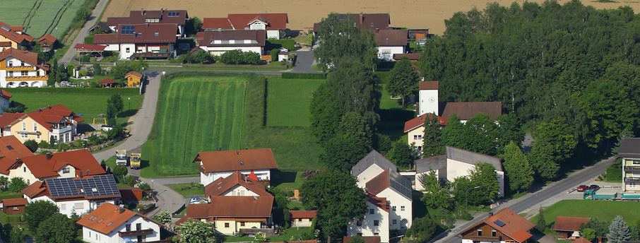 Blick auf Weiding Süd-Ost mit der Marienkirche 