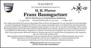 2023-03-21 - Nachruf 3 Gemeinde Gleißenberg